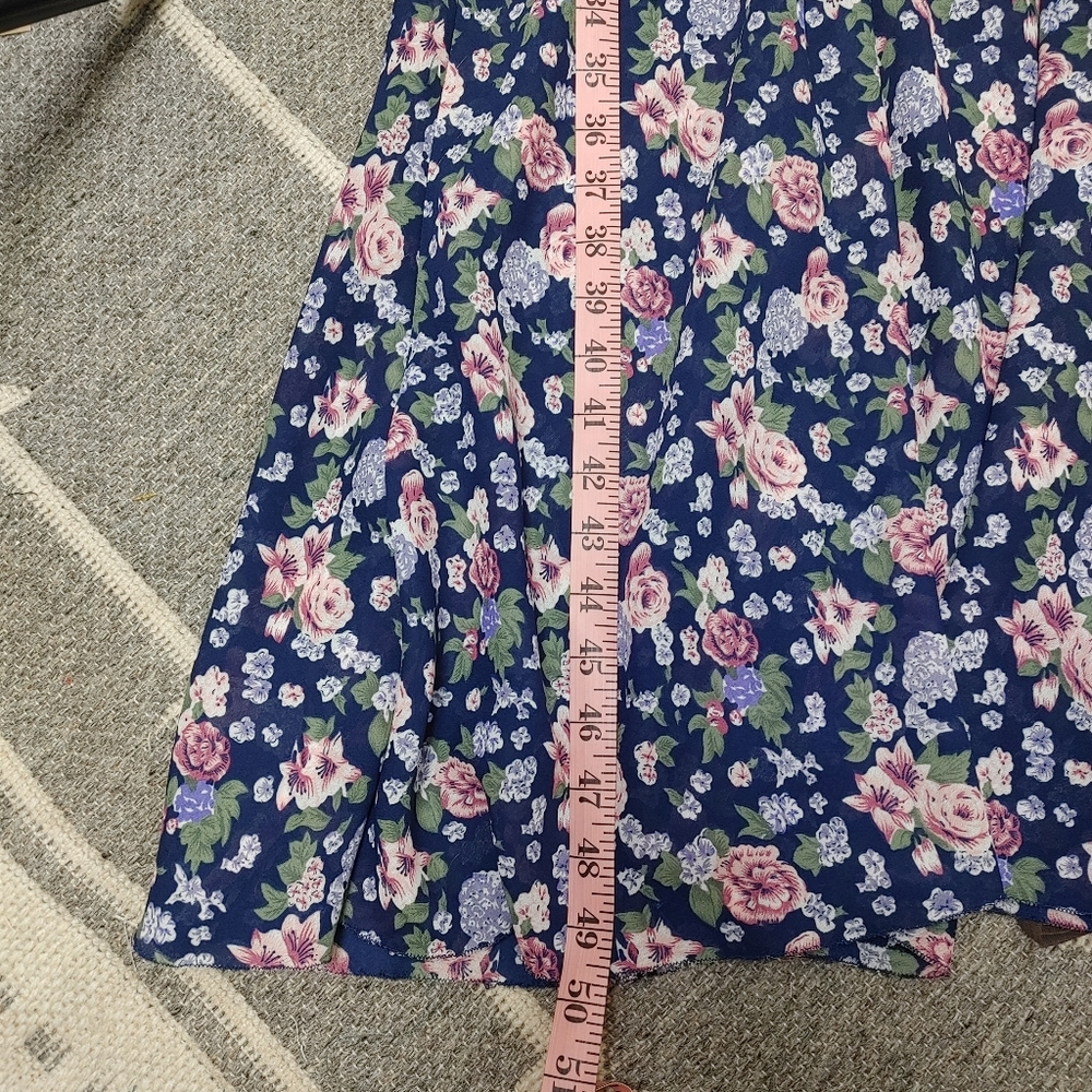 Vintage floral midi/maxi dress dress size S - Picture 11 of 11